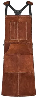 Produktbild von Leder Schutzschürze für Schweißer - Arbeitslederschürze 610x914mm - Sicherheitsschürze für Schweißarbeiten