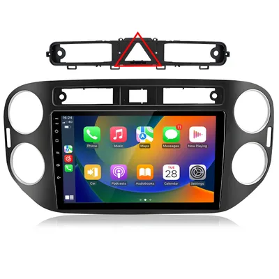 Obrázok produktu pre 128 GB, Android 13, 8-jadrový procesor, autorádio, 4 SIM karty, CarPlay, Android Auto, DAB+, GPS navigácia, vhodné pre VW Tiguan 5N, 1NF (2007–2016), Wi-Fi, SWC, RDS, FM