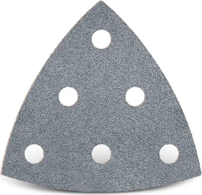 Produktbild von MENZER Platinum Klett-Schleifblätter, 93 mm, 6-Loch, f. Deltaschleifer, Halbedelkorund (50 Stk.) K320