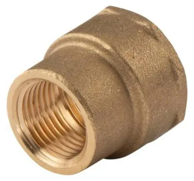 Produktbild von Messing Gewinde-Fitting Reduziermuffe 3/4'IG (DN 20) - 1/2'IG (DN 15) - schwere Ausführung