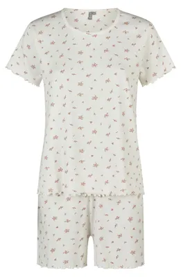 Produktbild von by Louise Damen Pyjama – Kurzarm Schlafanzug mit kurzer Hose, bequem & atmungsaktiv