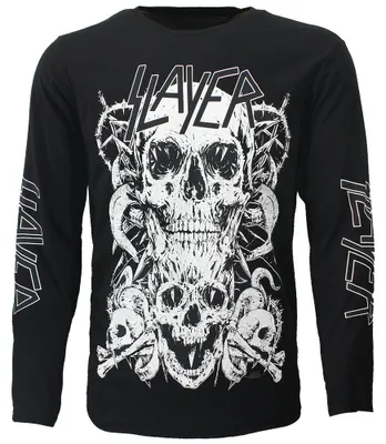 Obrázok produktu pre Tričko Slayer Pile Of Skulls s dlhými rukávmi – veľkosť S