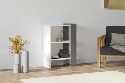 Immagine prodotto di Skye Decor, Funda, libreria, antracite, 100 % MELAMINE COATED SLIPBOARD, 51,8 x 25 x 70 cm