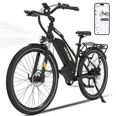 Produktbild von HITWAY 28" E Bike, 250W Motor,Elektrofahrrad Trekkingrad E-Bike Herren Damen,48V 16Ah Akku,7-Gang,NFC,APP,70-120km Reichweite