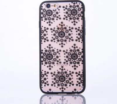 Produktbild von Handy Hülle Mandala für Apple iPhone 6 / 6s Design Case Schutzhülle Motiv Flocke Cover Tasche Bumper Schwarz
