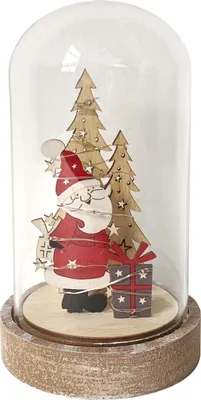 Produktbild von LED Weihnachtsdeko Weihnachtsmann mit Glaskuppel