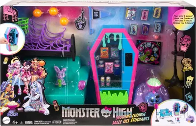 Produktbild von Spielset Mattel Monster High Student Lounge HNF67 4+ Yearbeschädigt