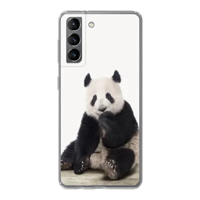 Produktbild von MuchoWow® Handyhülle Schutzhülle Hülle für Samsung Galaxy S21 Panda - Tiere - Jungen - Mädchen - Pandabär Silikon Softcase Handy Hülle - Softcase