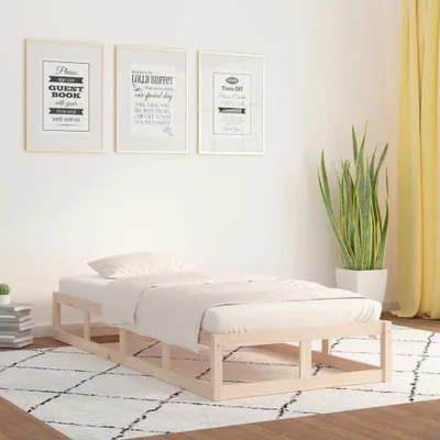 Image de Maison Exclusive - Lit en bois massif 75 x 190 cm
