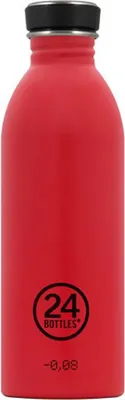 Produktbild von 24Bottles Urban Bottle, 500 ml, Tägliche Nutzung, Rot, Edelstahl, Schraubdeckel, Drehen