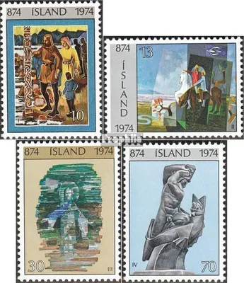 Produktbild von Briefmarken Island 1974 Mi 485-488 (kompl.Ausg.) postfrisch Besiedlung
