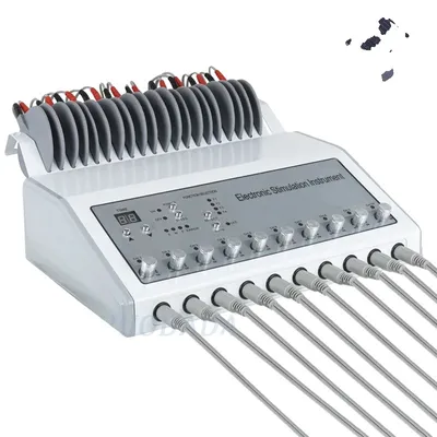 Obrázek produktu pro EMS svalový stimulátor, 10kanálový výstup, nastavitelná frekvence/výkon pulzů, /h3divulliEU PLUG/li/ul/div