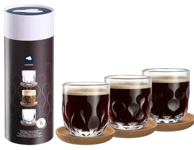 Obrázok produktu pre LEONARDO 055191, Priehľadná, Sklo, Kolo, 3 kusov, 220 ml, 80 mm