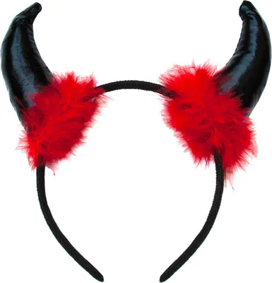 Produktbild von Oblique Unique Haarreif mit Hörnern Haarreifen Teufelshörner Fasching Karneval Halloween Teufel Kostüm
