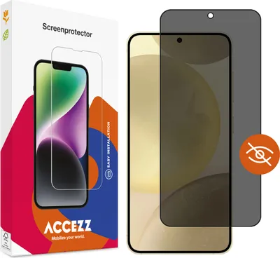 Zdjęcie produktu dla Folia ochronna na ekran Samsung Galaxy S25 Plus: Accezz Gehard glas Privacy Screenprotector - Przezroczysty