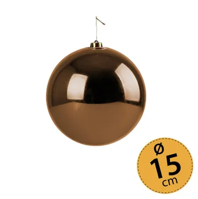 Produktbild von Christbaumkugel Weihnachtskugel ⌀ 15 cm Baumschmuck Deko-Kugel braun glänzend
