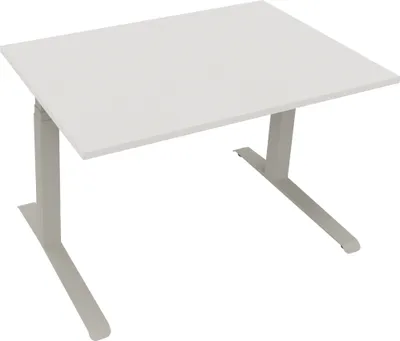 Produktbild von Sitz-/Stehtisch Kufe Doppels. Quad. B1200xT800xH645-1275 si/Weiß