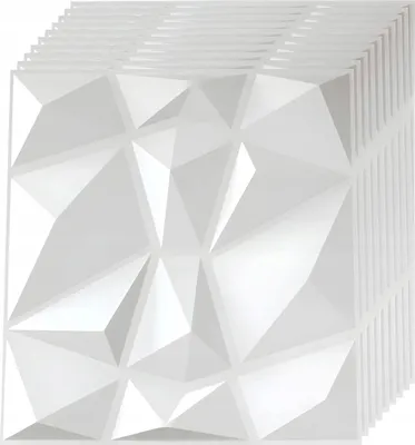 Zdjęcie produktu dla Leapbeast Panele Ścienne 3D Białe 50X50Cm Wodoodporne