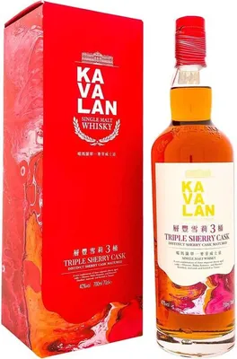 Produktbild von Kavalan Triple Sherry Cask + Box 700ml 40 % Vol.