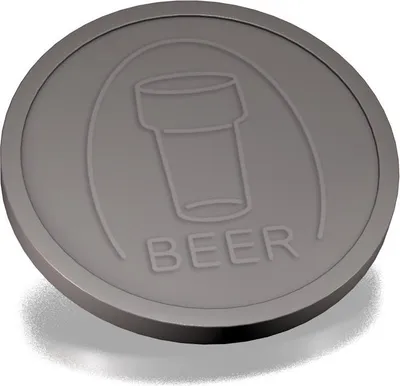 Obrázek produktu pro CombiCraft Beer mince reliéfní šedá - 250 kusů