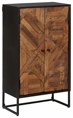 Produktbild von Highboard 53 x 30 x 95 cm Massiv Holz und engineered Wood