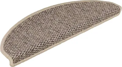 Produktbild von vidaXL Treppenmatten Selbstklebend Sisal 15 Stk. 65x21x4cm Dunkelbeige