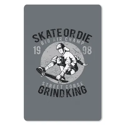 Produktbild von MuchoWow® Mauspad Mousepad Skateboard - Mann - Vintage 40x60 cm - Mousepads - Maus Mat - Pad - Mausunterlage - Schreibtisch Accesoire