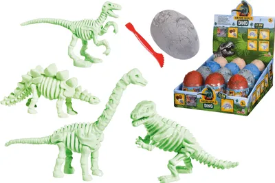 Produktbild von Dino Skelett im Ei Ausgrabung, 4-sort.