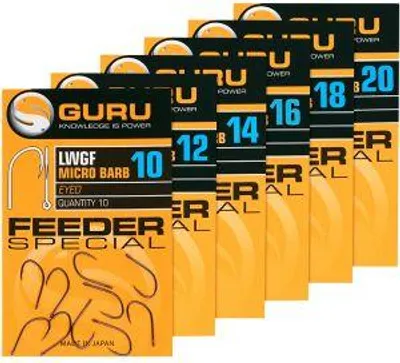 Obrázek produktu pro Guru Tackle Háček LWG Feeder Special (Barbed/Eyed) 16