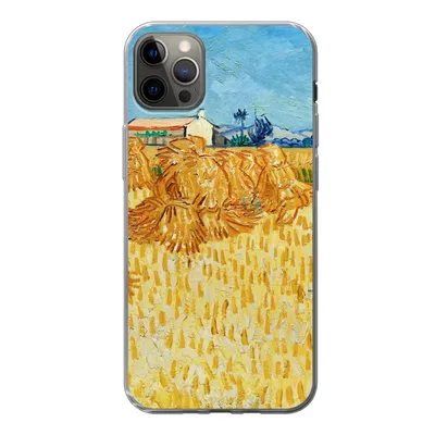 Produktbild von MuchoWow® Handyhülle Schutzhülle Hülle für iPhone 12 Pro Max Weinlese in der Provence - Vincent van Gogh Silikon Softcase Handy Hülle - Hartschale