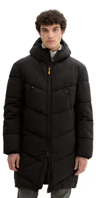 Produktbild von TOM TAILOR Denim Herren Winter Puffer-Parka mit Kapuze,29999 - Black, M