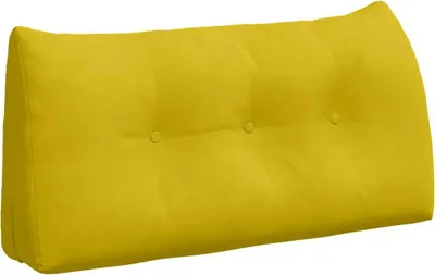 Produktbild von vidaXL Rückenkissen Gelb 100 x 24 x 50 cm Samt