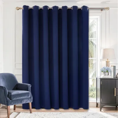 Zdjęcie produktu dla Zasłona na drzwi przuwne 254 x 213 cm, termicznie zaciemniająca, granatowy, do salonu