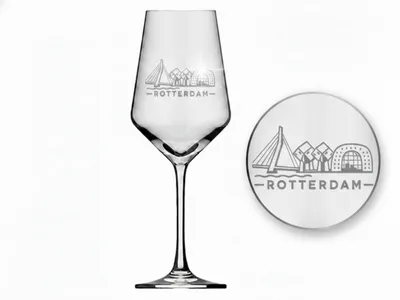 Produktbild von Valhalla Weinglas Rotterdam Gravur 350ml spülmaschinenfest