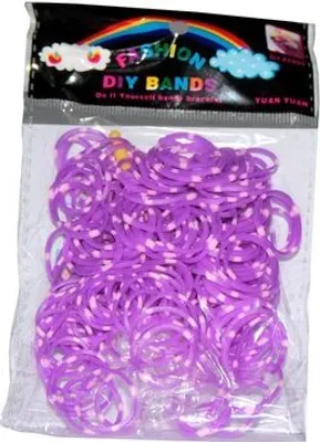 Produktbild von 200 lila/pink Loom Gummibänder
