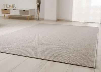 Produktbild von Steffensmeier Kurzflor Teppich Laine anglaise | Wollteppich | Strapazierfähig | Beste Qualität | Grau, Größe: 80x240 cm