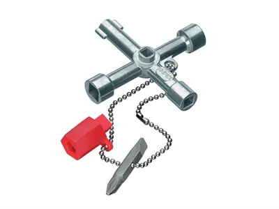 Produktbild von KNIPEX Schaltschrankschlüssel, lange Ausführung