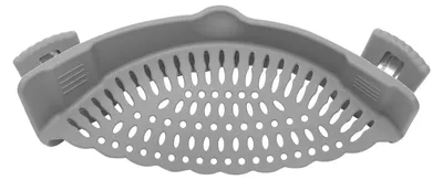 Clip-on Silikon Pastasieb für Topfrand, Nudeln, Gemüse