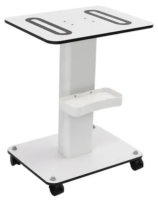 Produktbild von Beauty Salon Wagen - Rollwagen Trolley - 2 Ebenen Ablage - Mit Rädern Und Bremsen - Für Schmink-, Kosmetik- & Friseurbedarf - Weiß