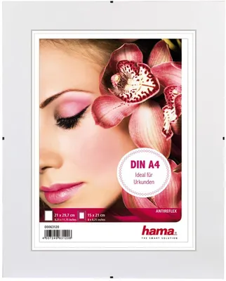 Produktbild von Hama Clip-Fix, Einzelbilderrahmen, Glas, Transparent, 15 x 21 cm, Clip-Fix, Entspiegelt