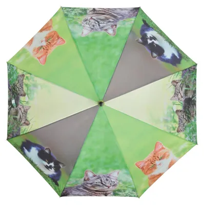 Image de Parapluie chats - Multicolore - D 120 x H 95 cm