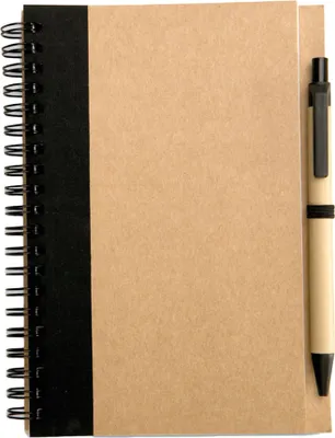 Image de MidOcean - Carnet de notes avec stylo "Sonora Plus", matière recyclée, B6 MO508 (taille unique) (Noir)