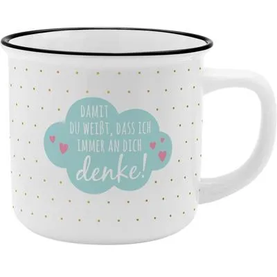 Produktbild von Becher "Damit Du weißt, dass ich immer an Dich denke!"
