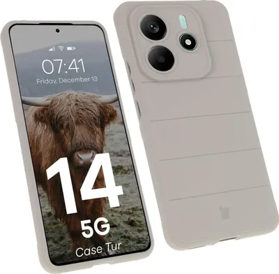 Produktbild von Pancerne etui Bizon Case Tur do Xiaomi Redmi Note 14 5G, jasnoszare