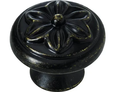 Produktbild von Hettich Möbelknopf Zinkdruckguss antik gold Ø 32,0 mm - 1 Stück