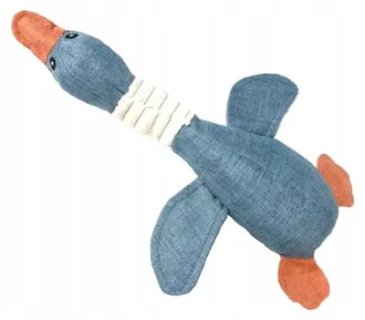 Produktbild von The Zoo Plüsch-Quietschespielzeug Gans Blau 30cm für Hunde