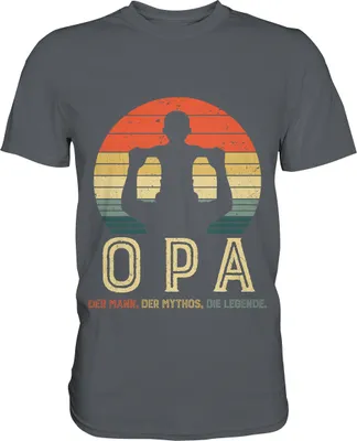 Produktbild von Opa und Enkel Liebe Herren Premium T-Shirt – Dark Grey / 3XL