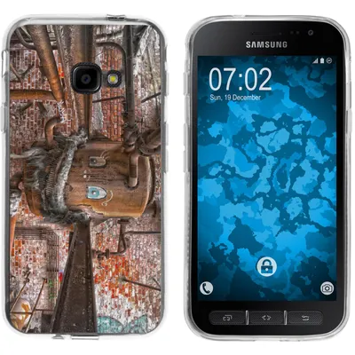 Produktbild von PhoneNatic Case kompatibel mit Samsung Galaxy Xcover 4 / 4s Silikon-Hülle Urban M1