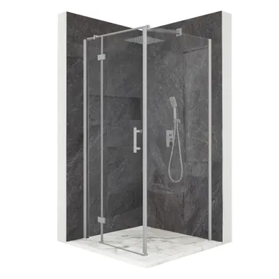 Obrázok produktu pre Sprchový kút 70x70cm s otočnými dverami, chrómové ESG sklo 6 mm + povrchová úprava
