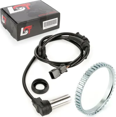 Produktbild von ABS-Sensor und ABS-Ring Set Hinterachse links rechts 45 Zähne für Audi A4 B5
